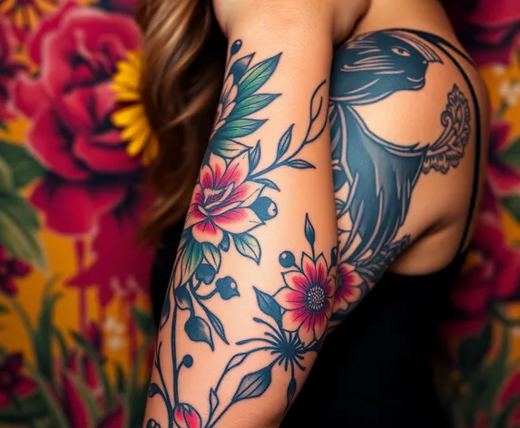 women's unique arm tattoos