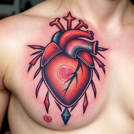 sacred heart tattoo design