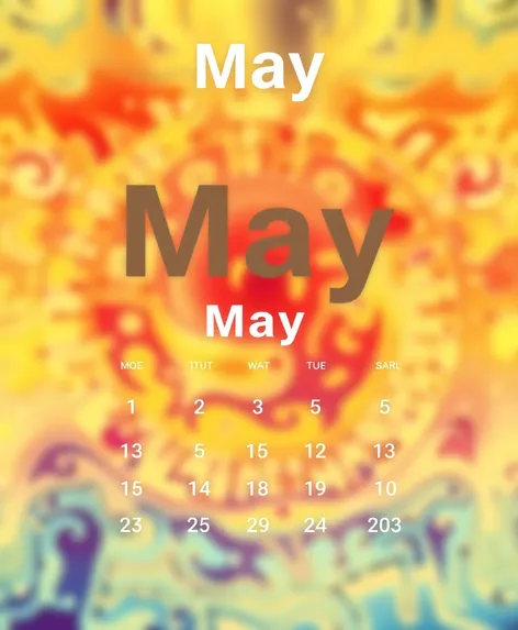 may 2023 claendar