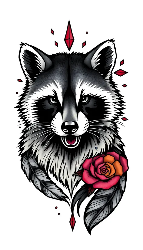 raccoon tattoo