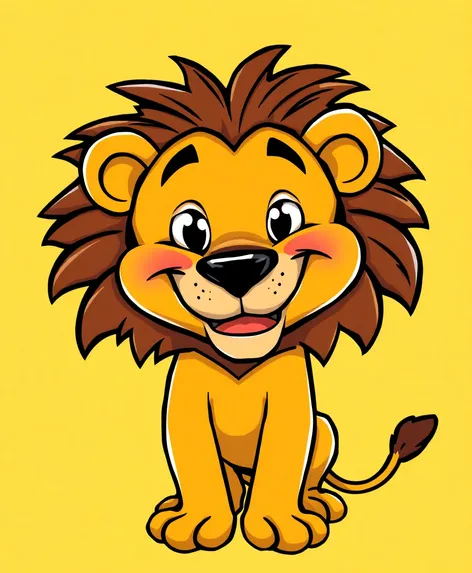 dead lion cartoon