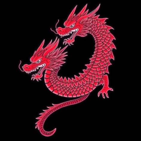 back red dragon tattoo