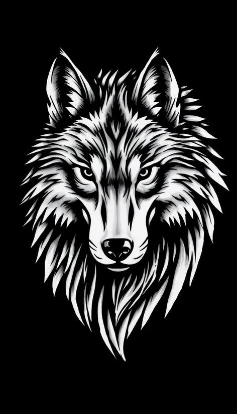 wolf tattoo design