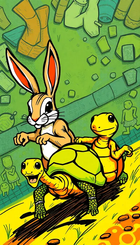 hare and a tortoise