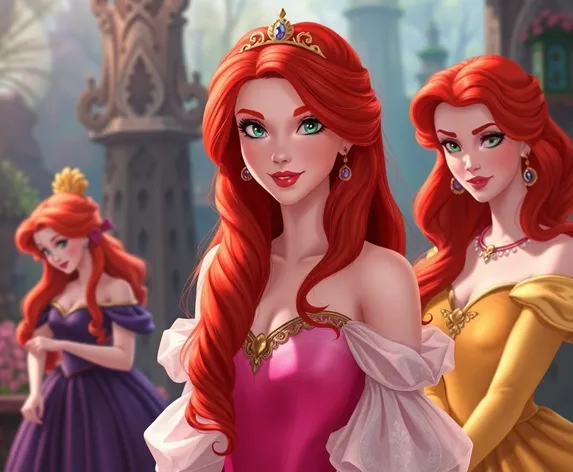 disney princesses red hair