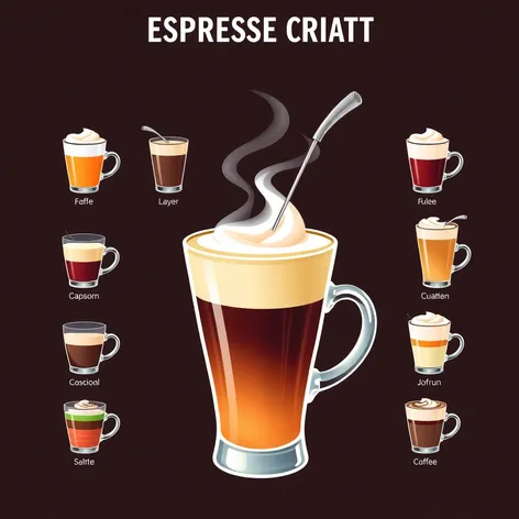 chart espresso drinks