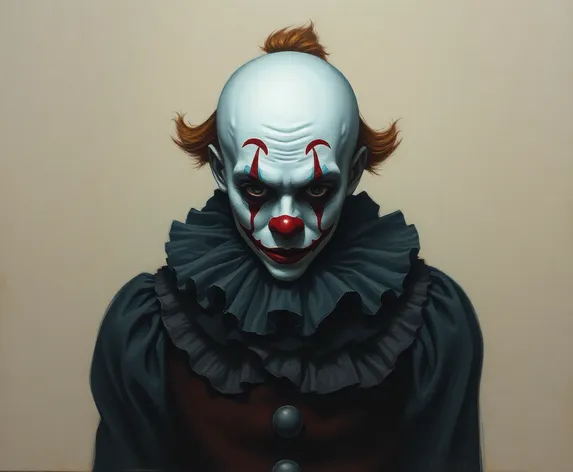 sad clown painting