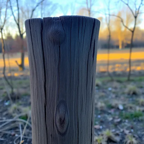 wooden post