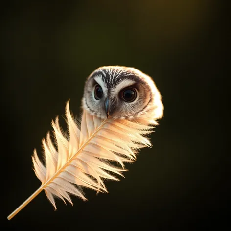 barred owl feather