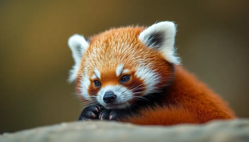 newborn red panda