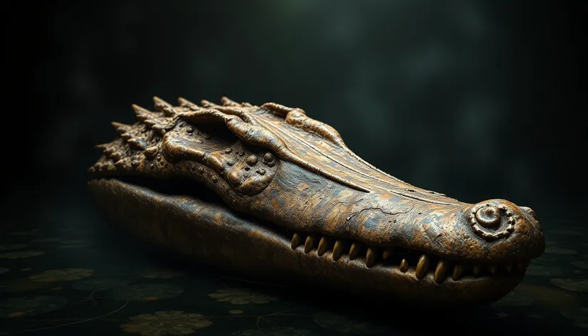 crocodile skull