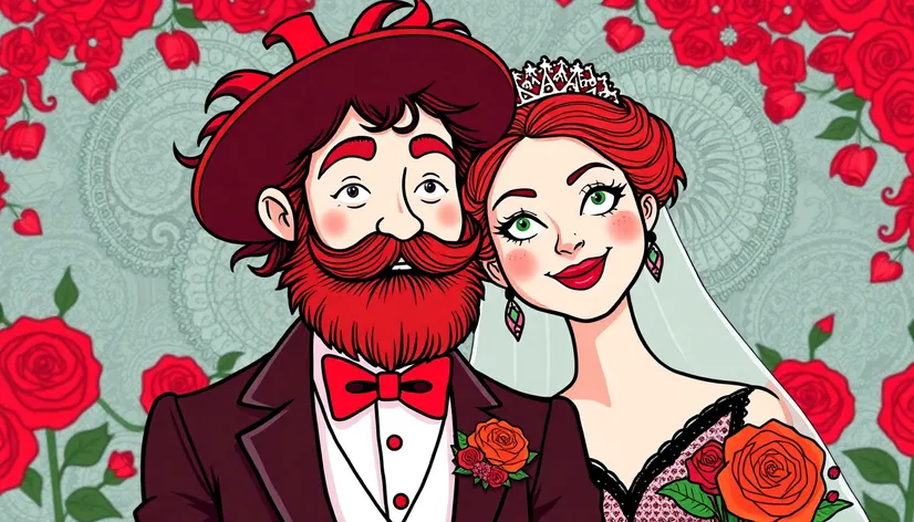 red bearded groom and