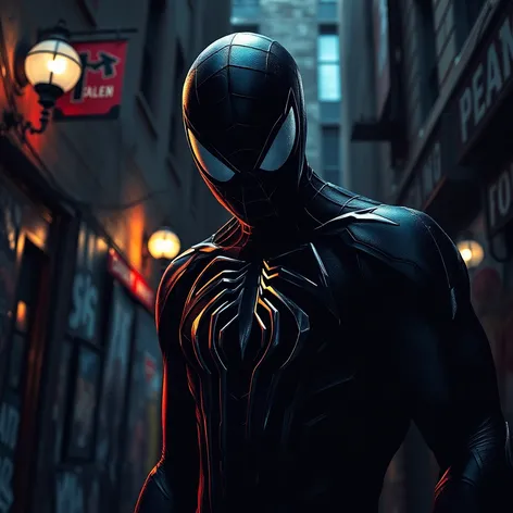 images of black spiderman