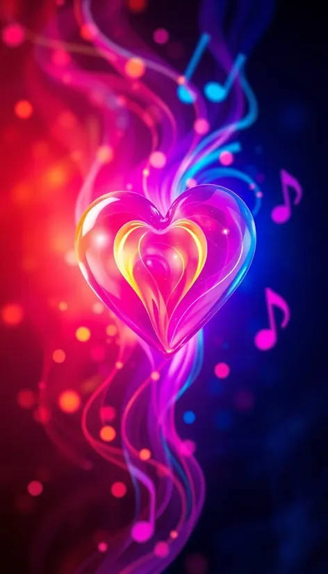 glowing heart background music