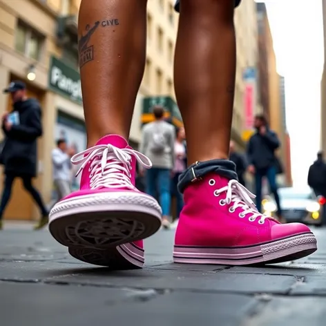 hot pink converse