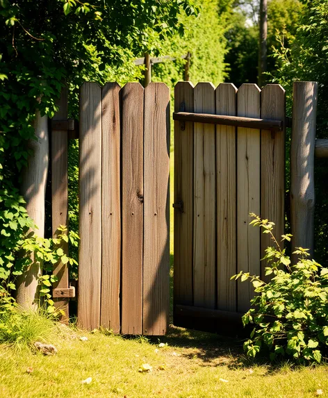 wood fence gates