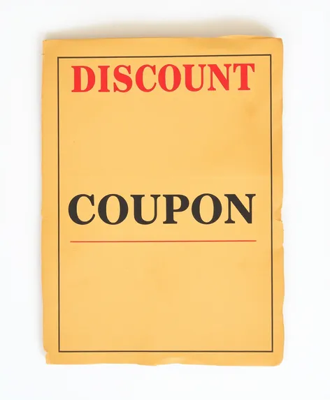 vintage dicount paper coupon