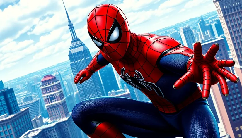 hombre araña edificios png