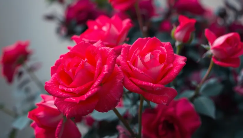 pink and red roses