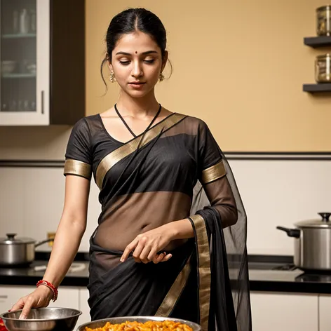 Indian women wearing black