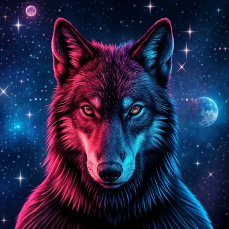 Wolf Galaxy Wallpaper