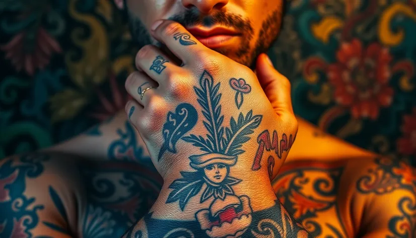 hand tattoo men