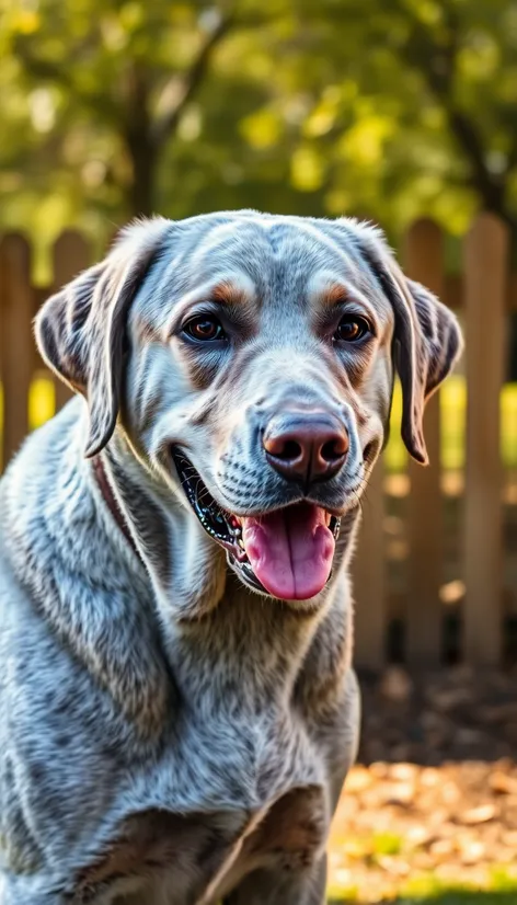 silver lab dog