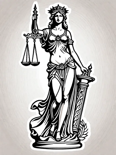 lady justice tattoo