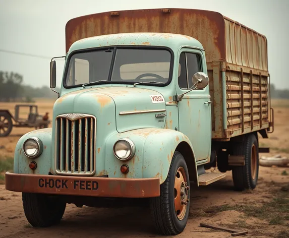 1960's chicken feed truck