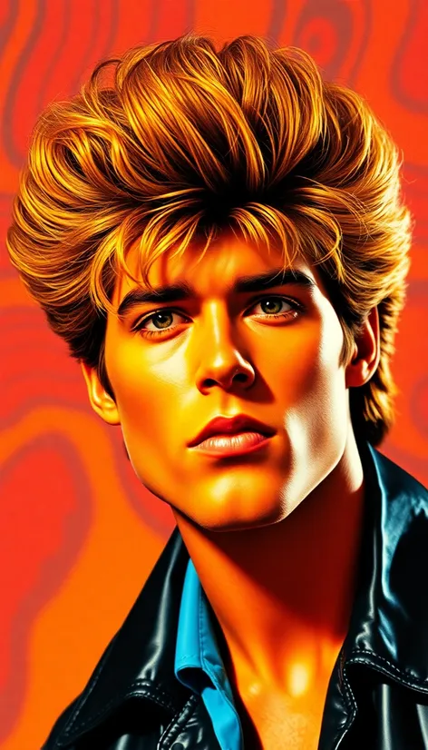 1980s mens hair