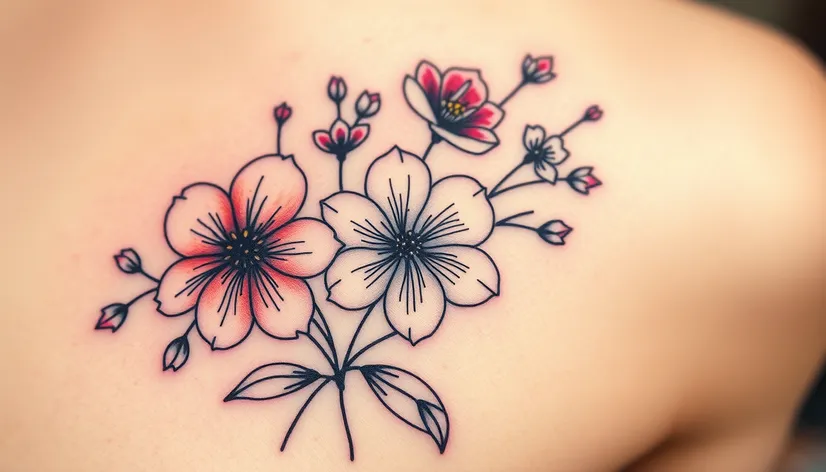 flower tattoo drawings