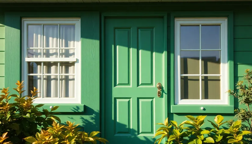 green exterior paint colors