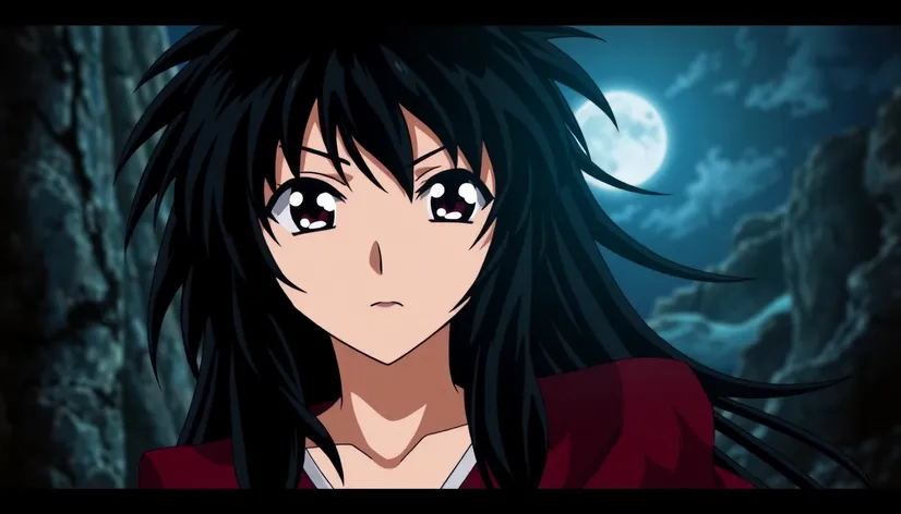 inuyasha black hair