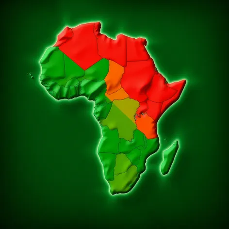 africa flag map