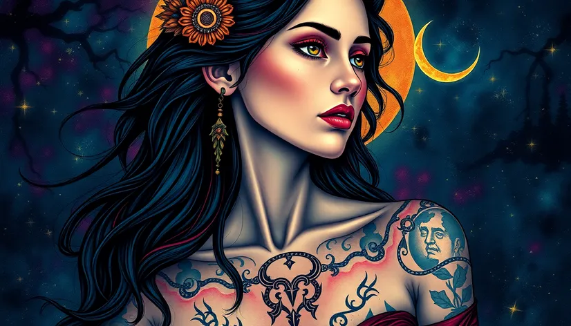 capricorn tattoo woman