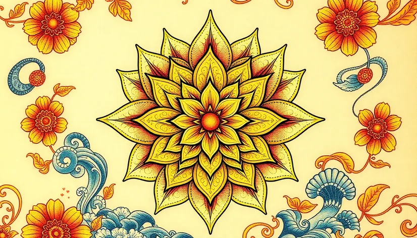 golden lotus tattoo