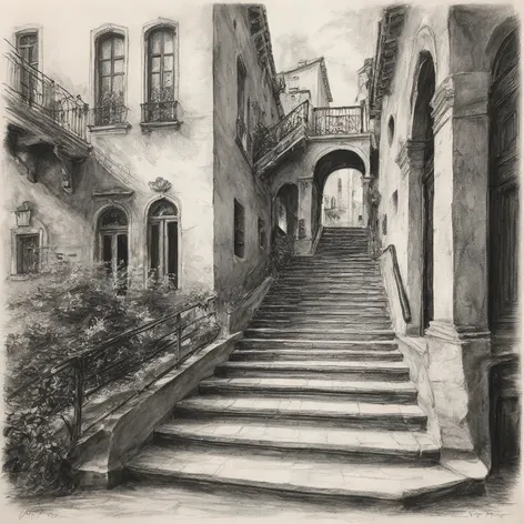 stairs drawing