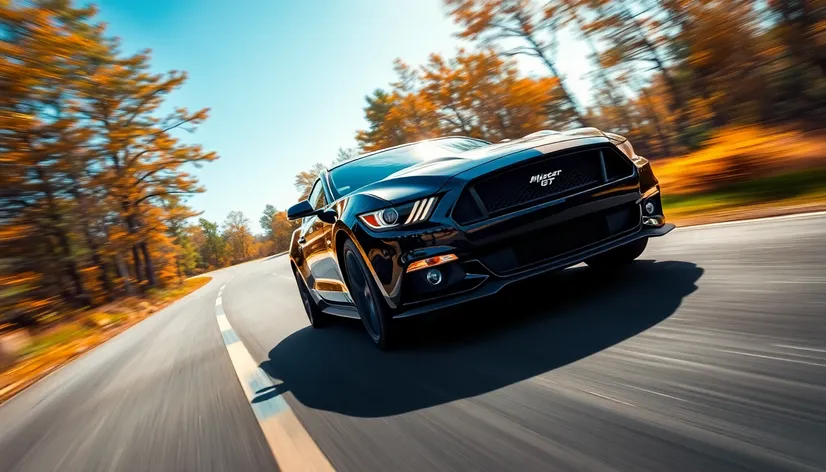 black mustang gt