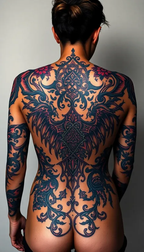 bottom of back tattoos