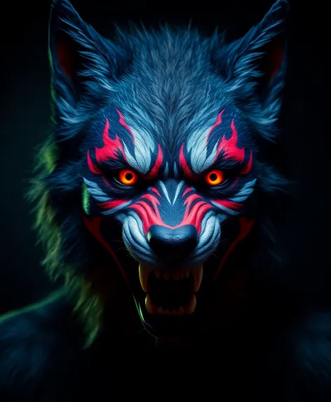 wolf face paint