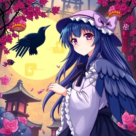 anime girl crow