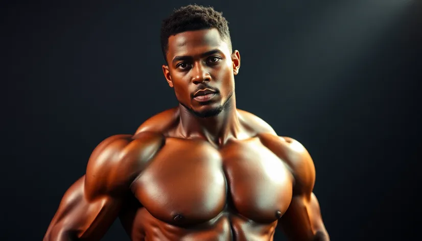 black male fitness model