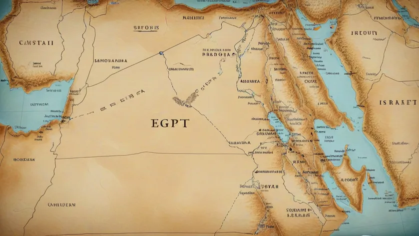 map of egypt and