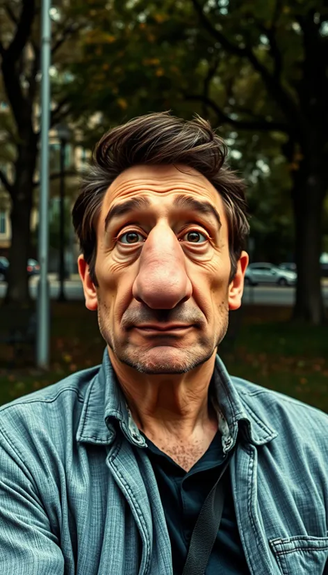 man with big nose