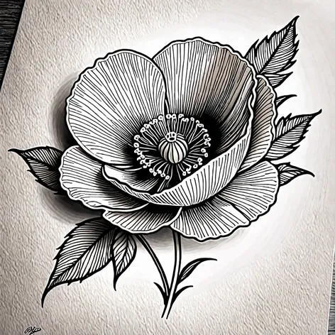 poppy tattoo