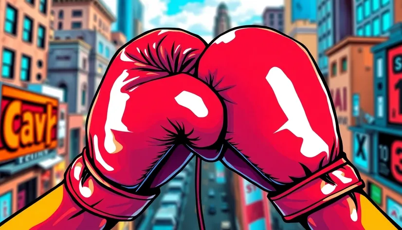 cartoon boxing gloves