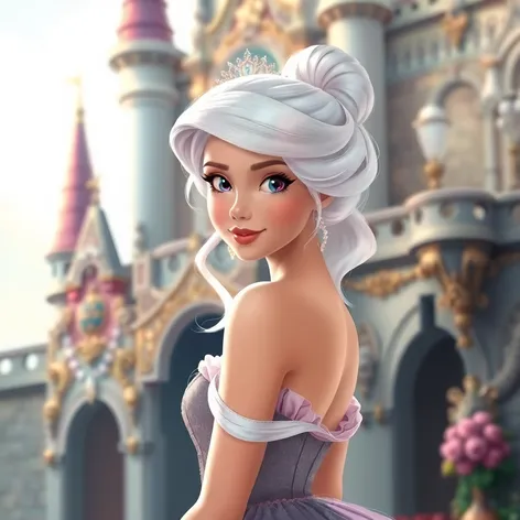 disney princess with white