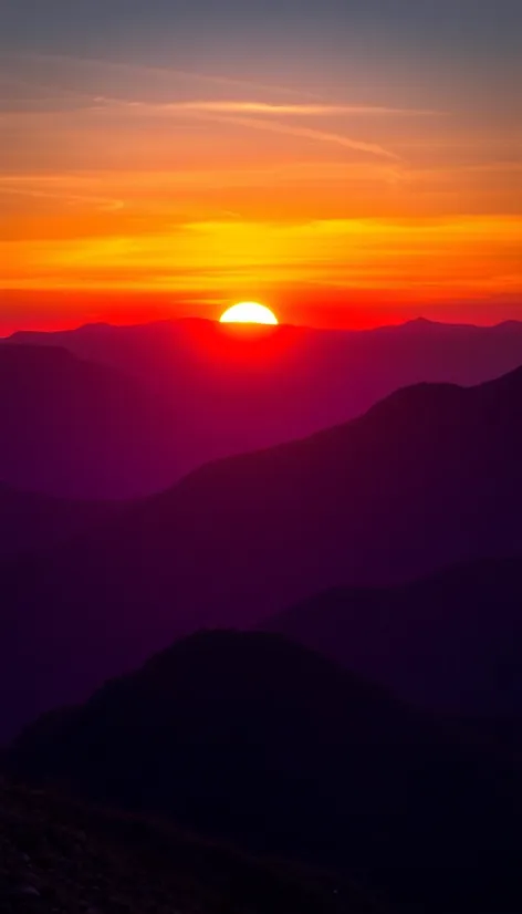 mountain sunset