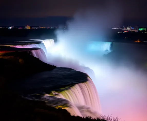 niagara falls at night