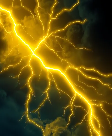 yellow thunderbolt png